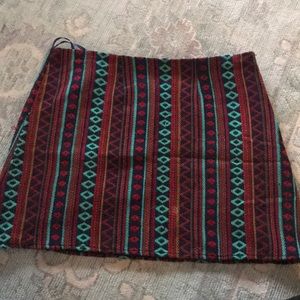 JUDITH MARCH tribal mini skirt
